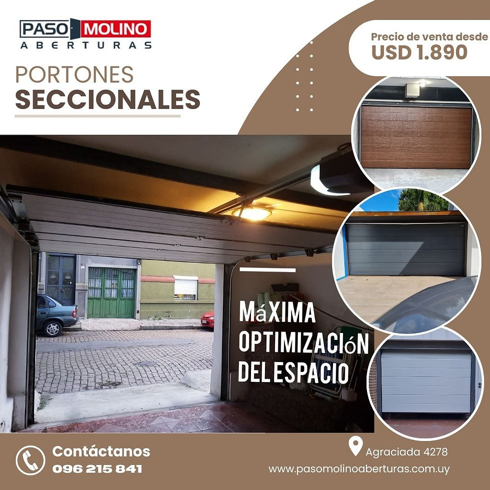 Miniatura: Portón seccional automatizado