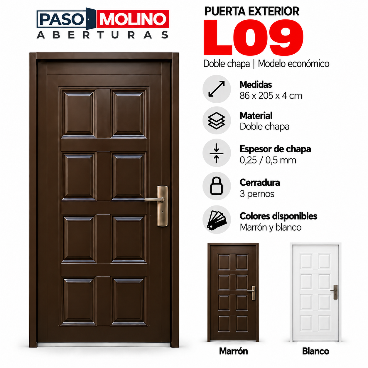Puerta L09 económica