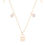 Thumbnail: Lnb413 -  Key Lock Zirconia Dainty Chain Necklace