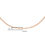 Thumbnail: 10K Gold 0.5 Mm Slender & Dainty Fine Rope Chain Necklace