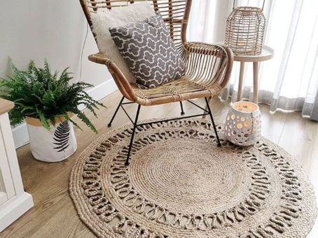 Top 8 mẫu thảm cói tròn sang trọng mới nhất hiện nay