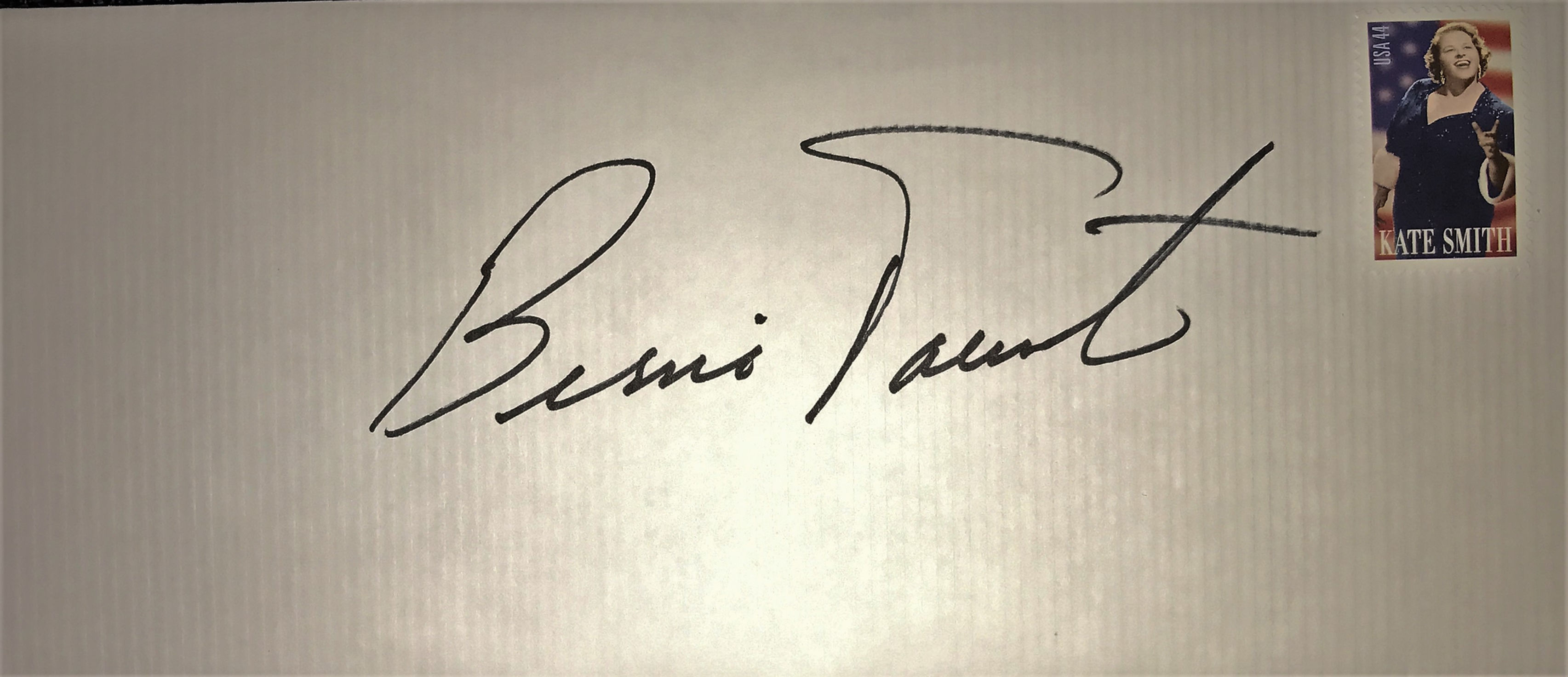 Bernie Parent Autographed Envelope with Kate Smith Stamp