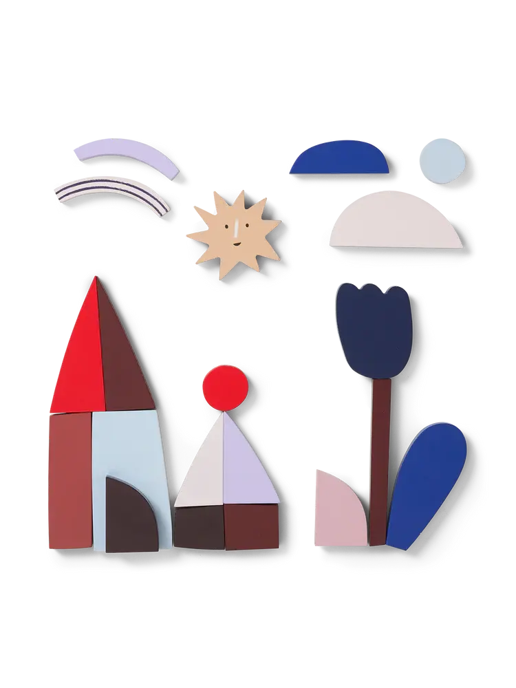 Thumbnail: Ferm Living Frame Art Blocks - Multi