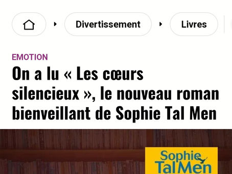 Les coeurs silencieux, Sophie Tal Men, éditions Albin Michel, fiche 20 minutes.