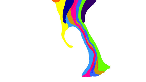 Still Frames from Missy D Paint Animation