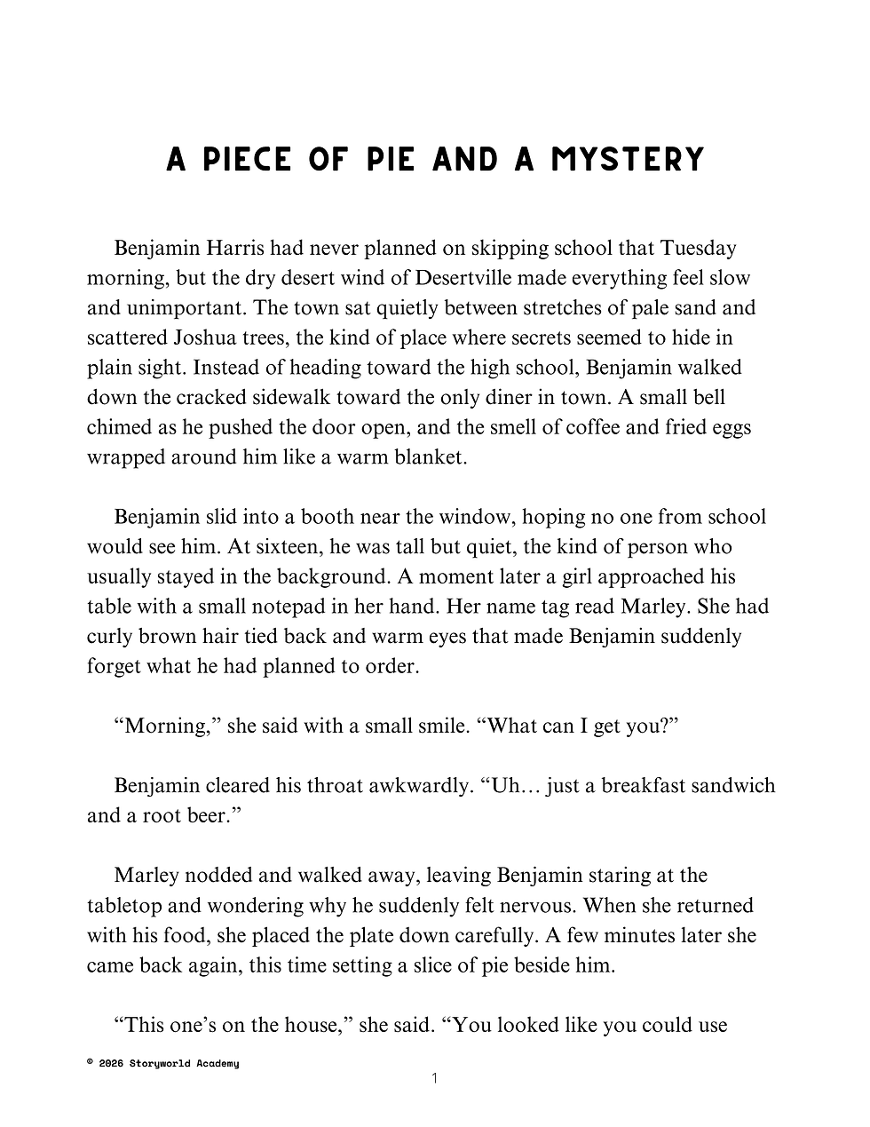 Thumbnail: A Piece of Pie & A Mystery Story, Puzzle, & Activities