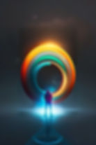 Do not dwell on the past man looking into a circle