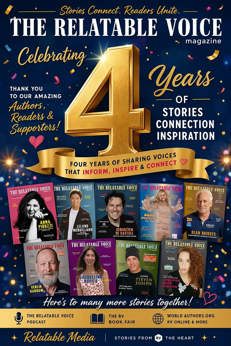 Celebrating Four Years of The Relatable Voice Magazine - Lucia Matuonto