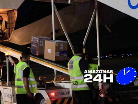 Governo do Amazonas recebe mais 56.060 doses de vacinas contra a Covid-19