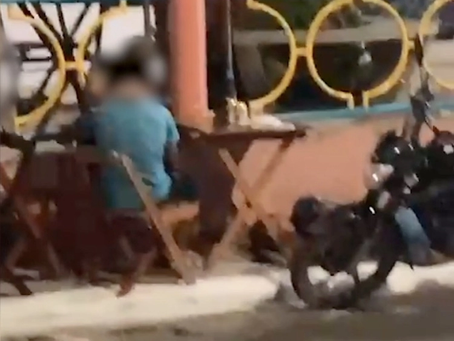 Veja o vídeo: Casal é flagrado fazendo sexo em mesa de bar em Parintins