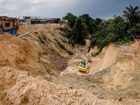 Obra recupera área afetada por grande erosão na Cidade Nova