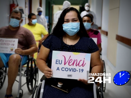 Hospital de Combate à Covid-19 Nilton Lins alcança cerca de 450 altas médicas