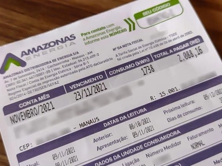 Deputado denuncia aumento na taxa de energia elétrica no Amazonas
