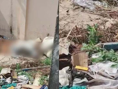 Urgente: facção desova corpo amarrado na Cidade Nova; cenas fortes