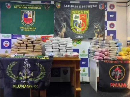 Polícia apreende quase 150 kg de drogas no AM e dá golpe de R$5 milhões no crime organizado