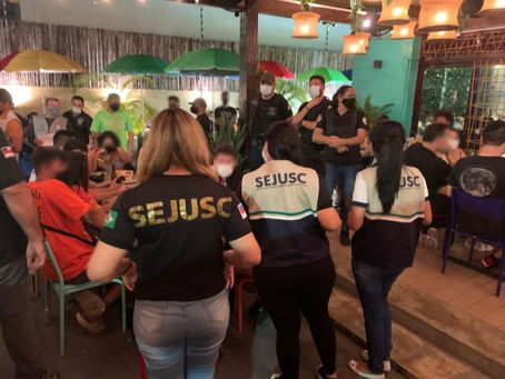 Oito casas de eventos foram interditadas durante o fim de semana, em Manaus