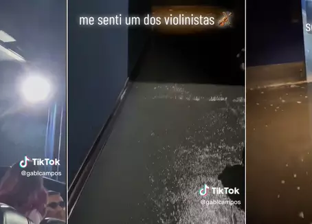 Uma sala de cinema ficou alagada durante a exibição do clássico Titanic