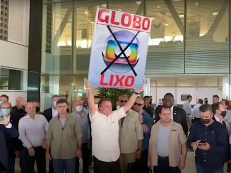Bolsonaro faz ameaça para renovar concessão da TV Globo