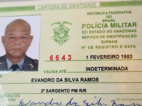 Sargento da PM morre após ser baleado durante assalto em Manaus