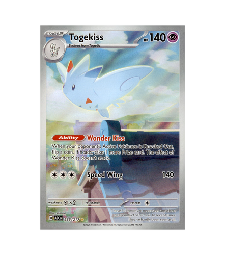 togekiss pokemon card price [Cosmos Holo] #85 Prices | Obsidian Flames 057/189 / Holo Rare Card Type / HP / Stage Togekiss 85 - SV03 Obsidian