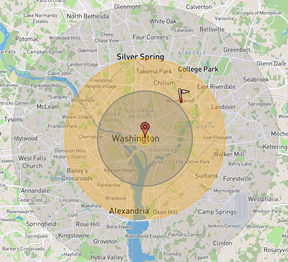 800 Kiloton Airburst Nuclear detonation over Washington DC