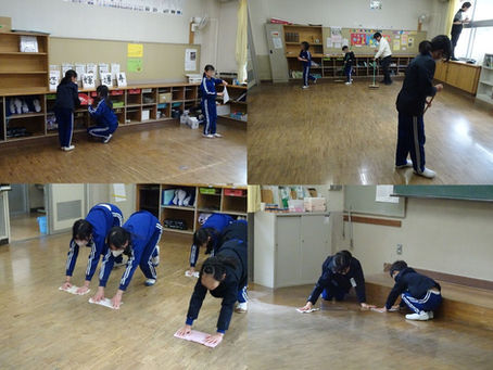 080309大掃除・地区別児童会