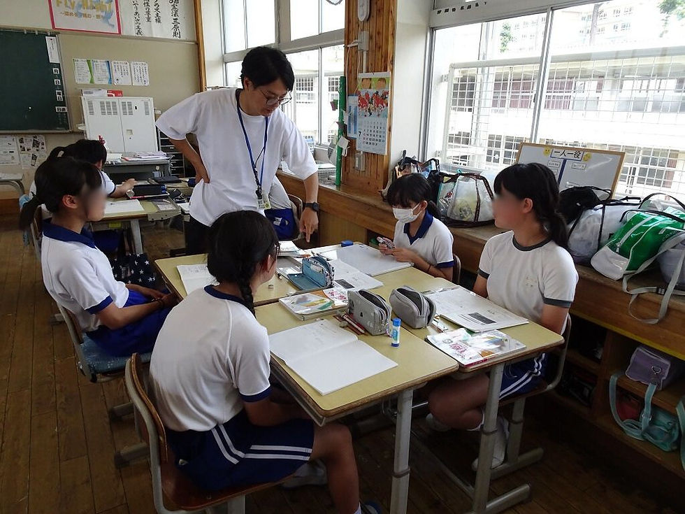 6年生B組での算数の授業の様子