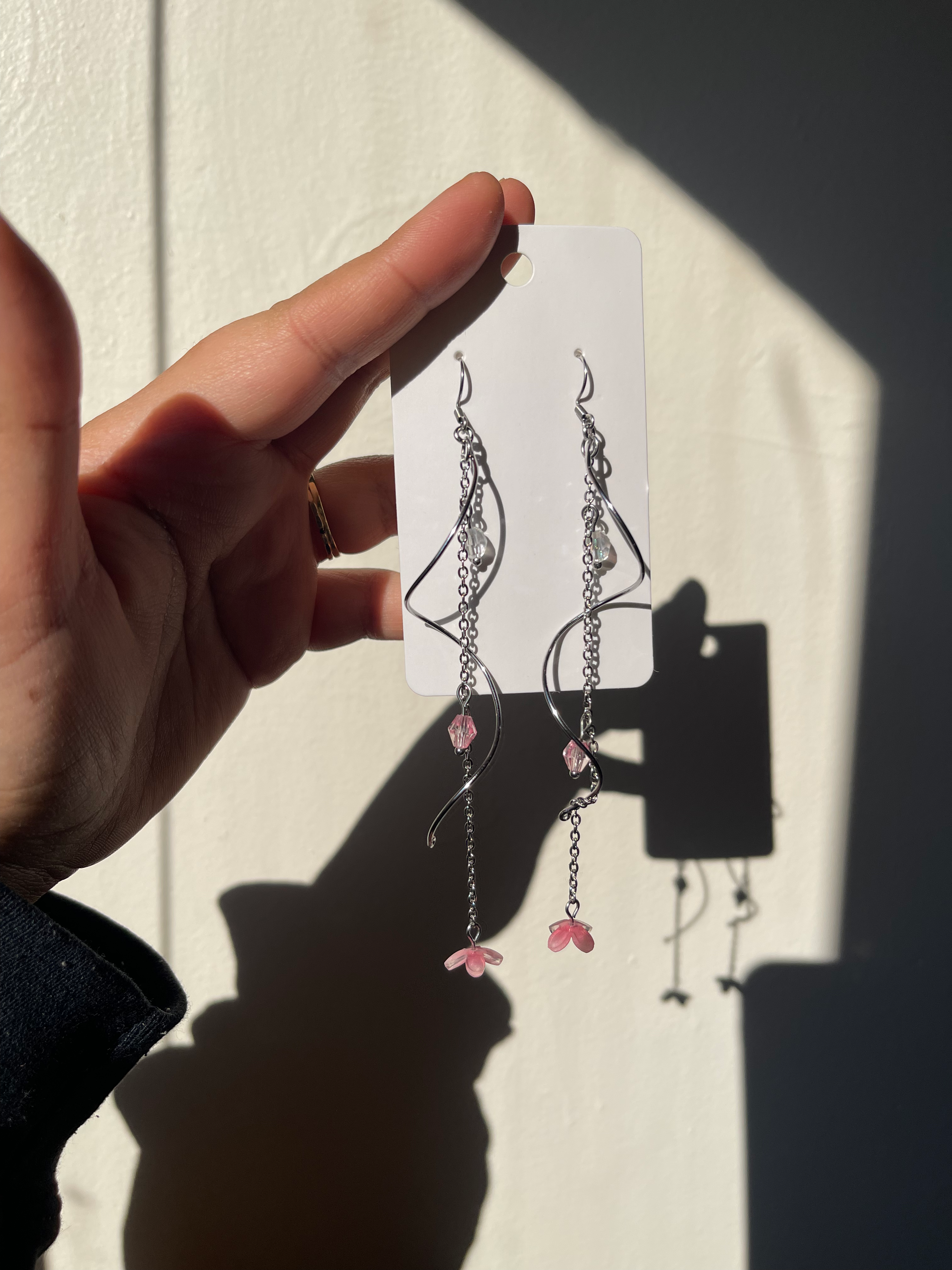 Steel Star Tumble Earrings