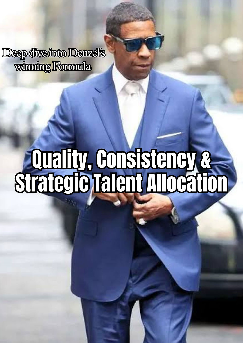 Denzel didnt play it safe, he played it smart. Look at his body of work, his decisions. Its easy to want it all, especially when things are rocking and rolling. You see a new opportunity over there. Its not really your lane but it looks like you can get it done, grow, expand...dominate.