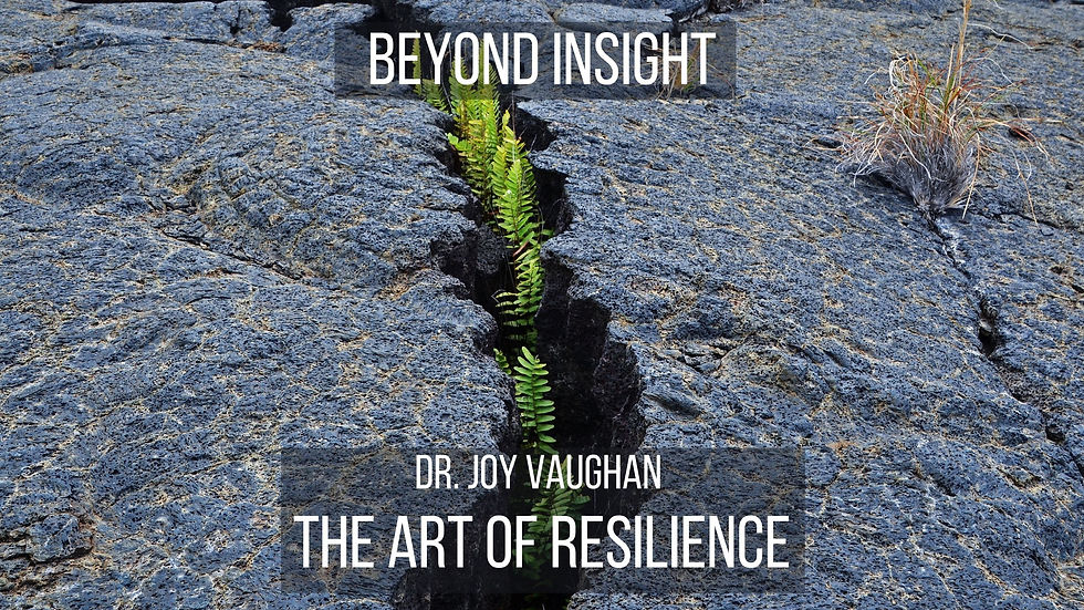 Beyond Insight: Dr. Joy Vaughan - The Art of Resilience