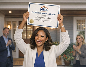 Woman holding certificate people clapping.png