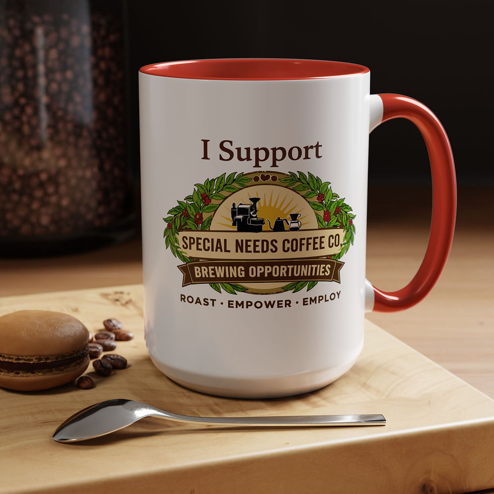 Thumbnail: I Support Special Needs Coffee Co Mug | 15oz Accent Coffee Mug