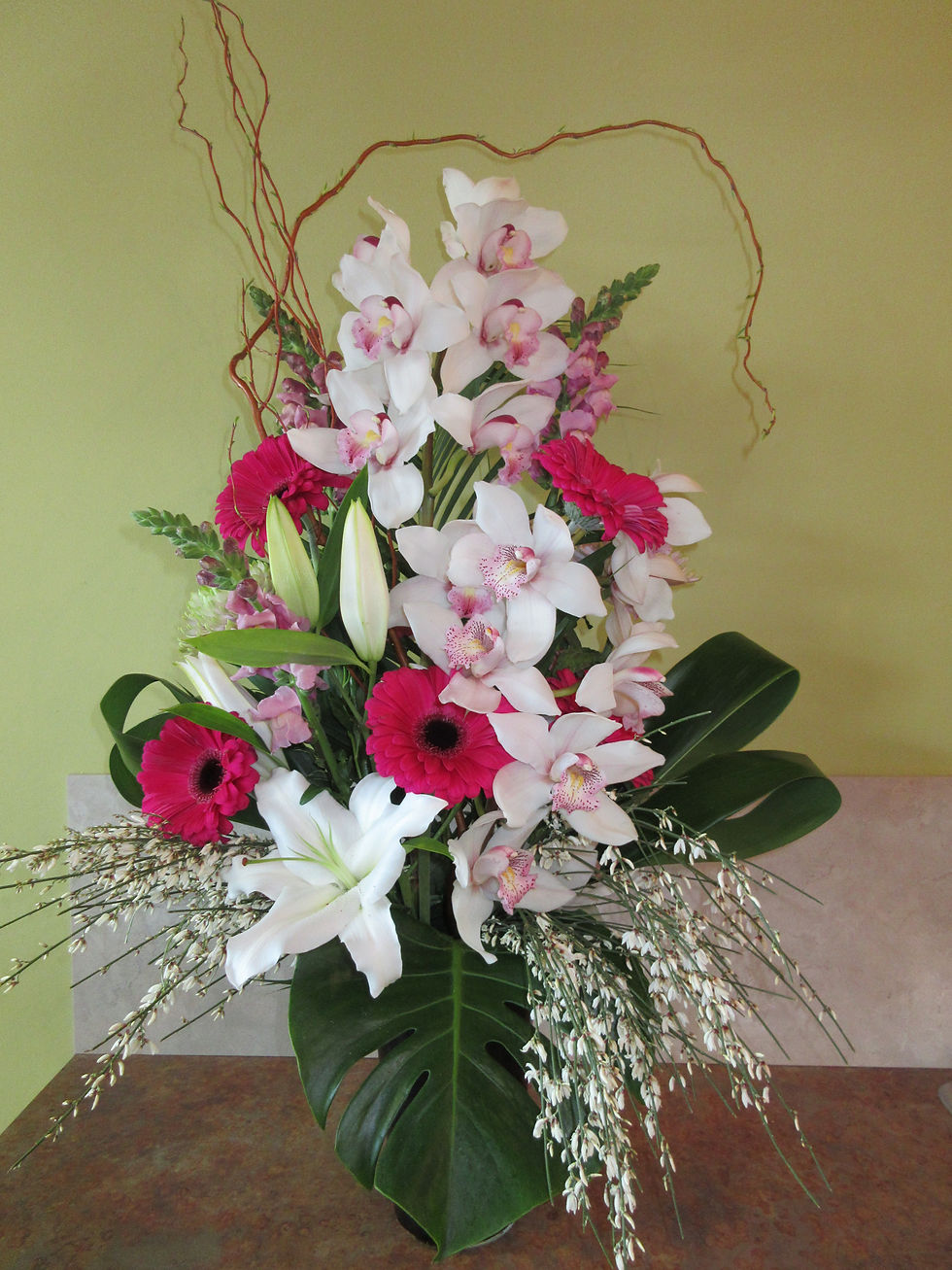 Orchid & Lilies $100