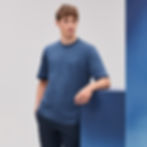 A high end Premium T-shirt worn by a young person