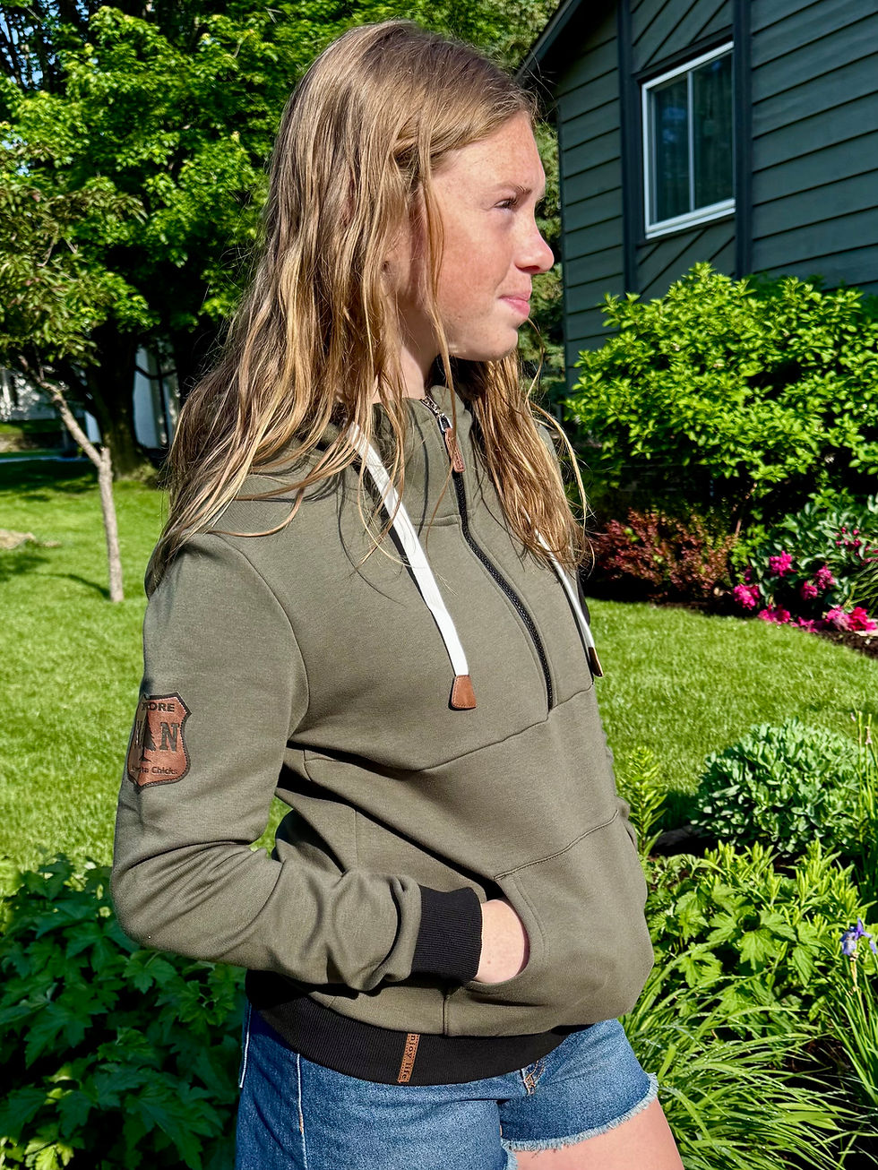 Thumbnail: Solid Half Zip Hoodie