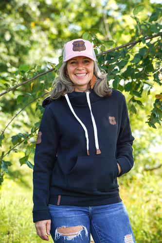 Leather Patch Hoodie | Minnesota Chicks