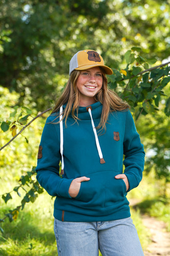 Leather Patch Hoodie | Minnesota Chicks