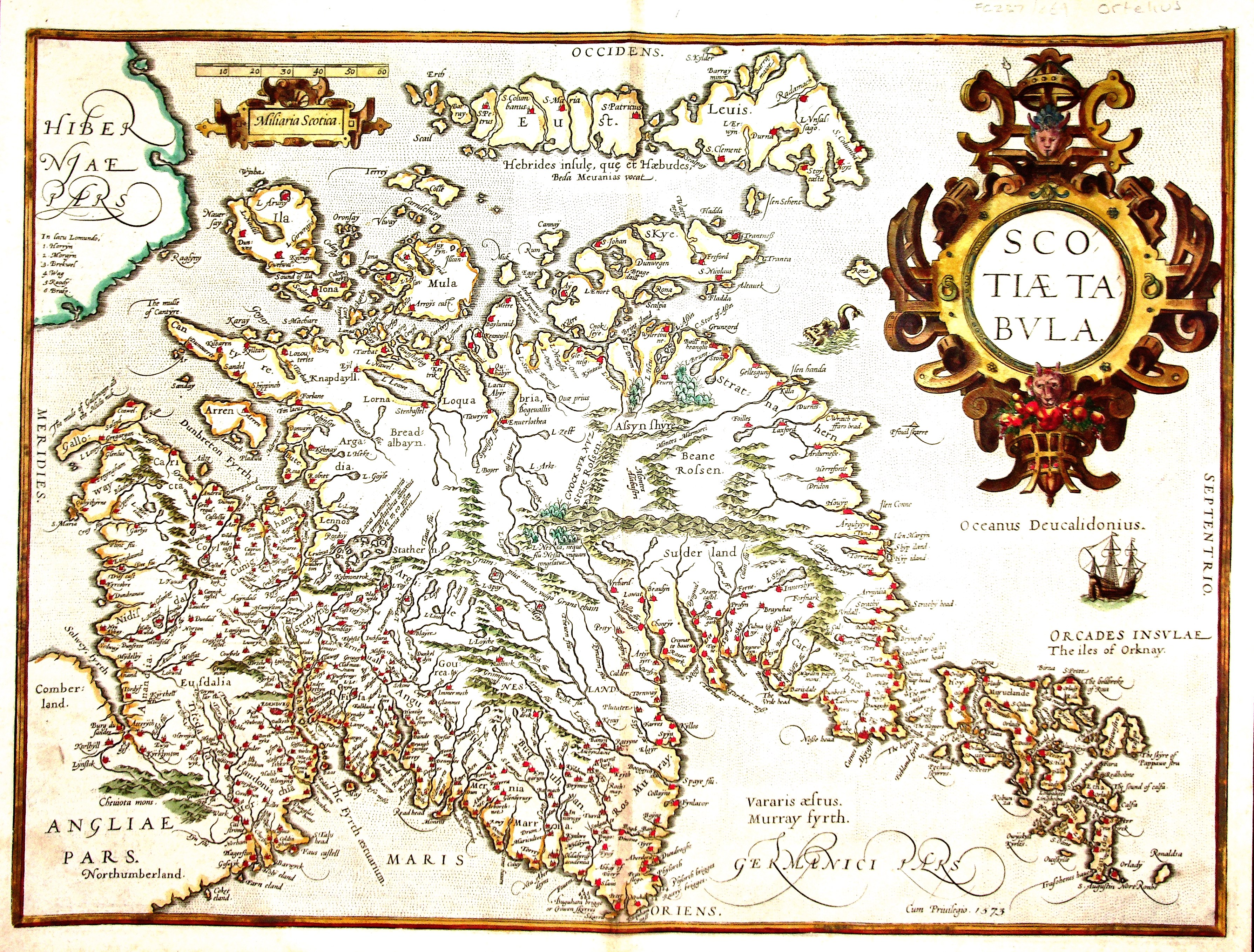 Scotiæ Tabula -Abraham Ortelius