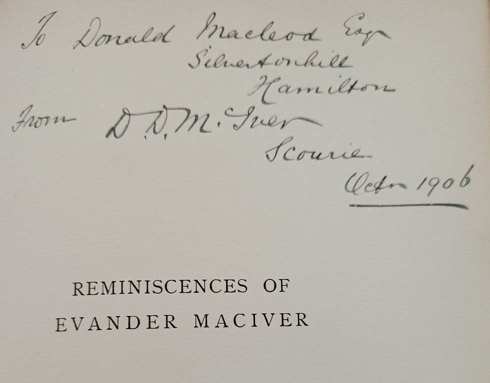 Thumbnail: Memoirs of a Highland Gentleman: the Reminiscences of Evander Maciver of Scourie