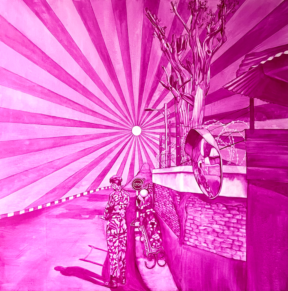 Tangerine, Oil Painting, Essie Somma, Kathmandu Nepal.JPG