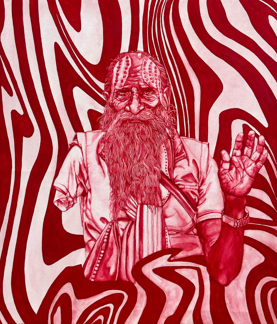 Oh Darling, oil painting, Essie Somma, Kathmandu Nepal.jpg