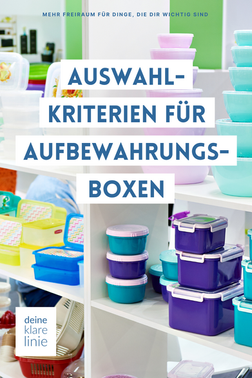 Passende Ordnungshelfer und Aufbewahrungsboxen finden