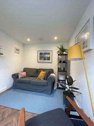Face to face therapy room, private entrance, air conditioning and heating Christchurch UK