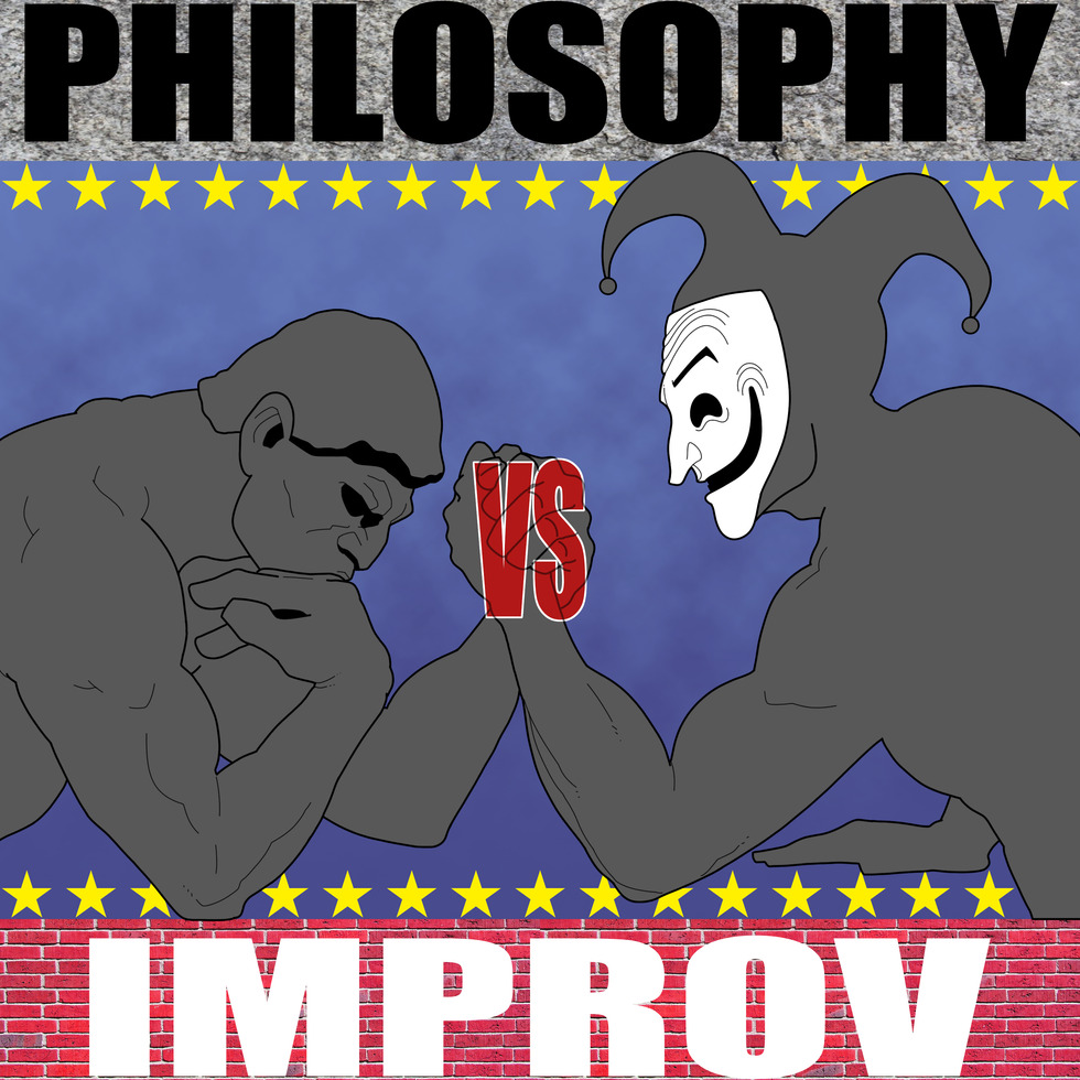 PHILOSOPHY VS. IMPROV COVER ART