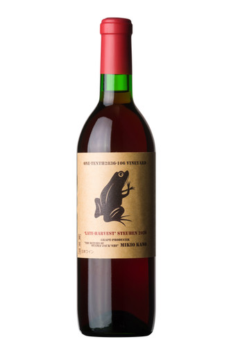 付け下げ訪問着 深緋色 ワインレッド 牛車と松とお花 LATE-HARVEST'STEUBEN 2024 MIKIO KANO（720ml）【Bottling the