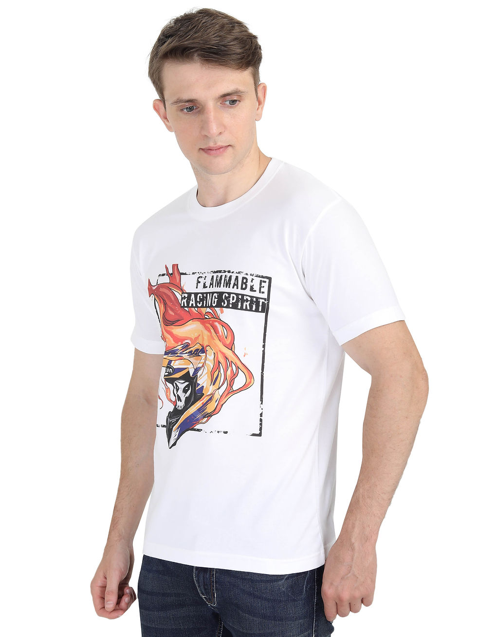 Flammable Racing Spirit -White