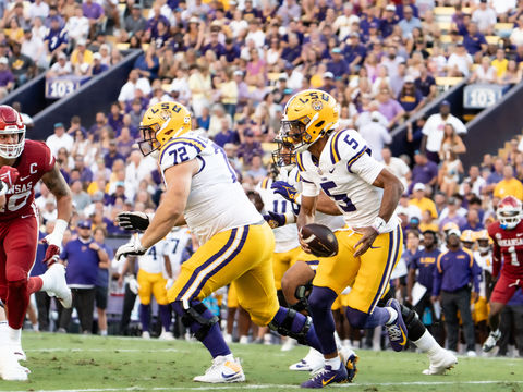 Ramos' late kick lifts No. 12 LSU over Arkansas, 34-31