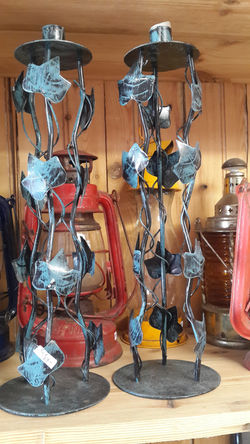 Metal candle holders