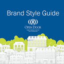 Image of the cover of the Brand Style Guide for Open Door Family Medical Center and Foundation