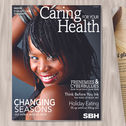 Cover and Inside Page of Caring for Your Health Magazine